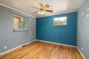 Bedroom 1 with half-bath