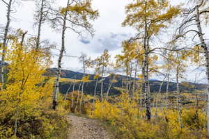 Exterior space with mountains