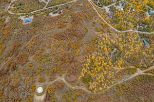 Aerial overview of property's location featuring a desert landscape