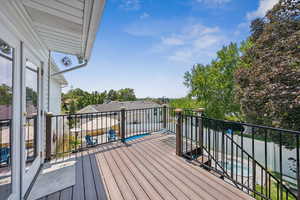 Deck off Dining area with Valley Views
