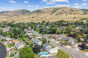 Aerial View of Neighborhood/Mountains