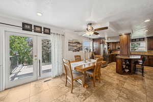 Kitchen/Dining Area walks out to Deck