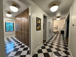 Hallway leading to mudroom.