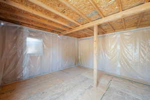 View of below grade area