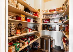 View of storage area