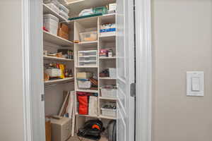 View of storage area