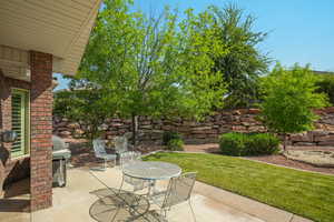 View of patio / terrace with a grill