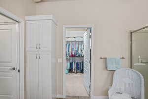 Hallway with baseboards