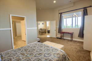 Bedroom with baseboards