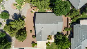 View from above of property