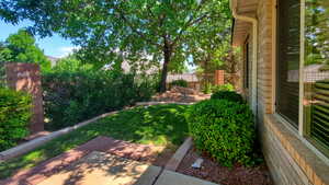 View of yard featuring a patio area