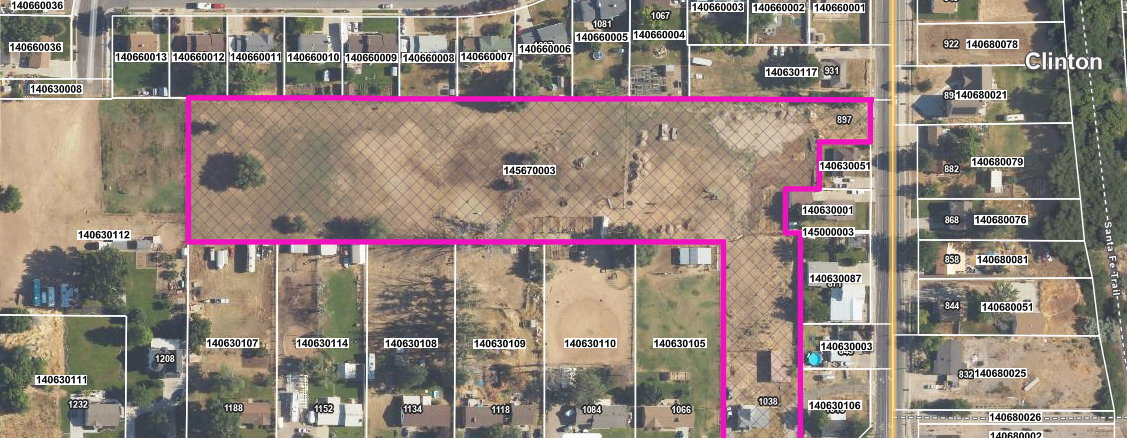 Aerial overview of property's location