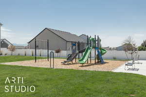 View of community jungle gym