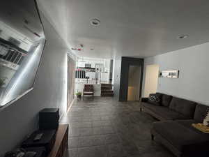 Building lobby with stairs