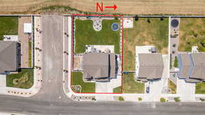 View of property location with property parcel outlined