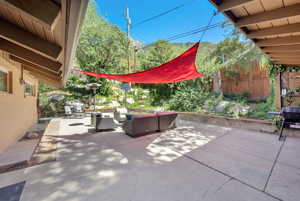 View of patio / terrace featuring an outdoor living space