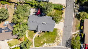 View from above of property