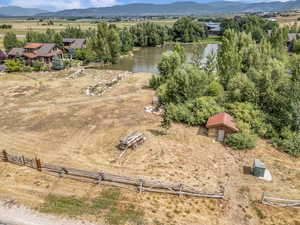 View of rural area featuring a water and mountain view