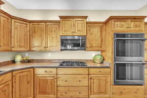 Kitchen featuring appliances with stainless steel finishes, Double Oven.