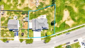 View of property location with property parcel outlined