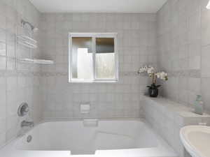 Full bathroom featuring a sink
