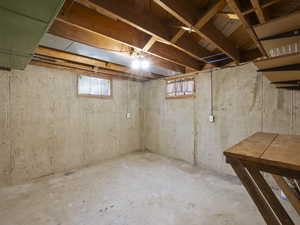 Basement with plenty of natural light