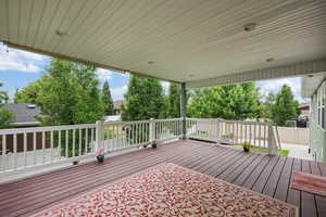 View of deck