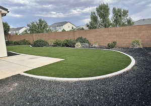 View of yard featuring a patio area