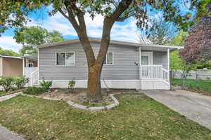 View of front of property with a porch