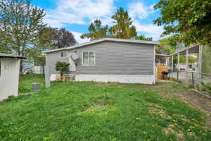 Rear view of property