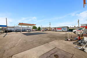 View of uncovered parking lot