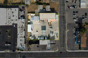 Aerial view of property's location with property boundaries highlighted