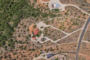 View of property location featuring property parcel outlined and a desert landscape