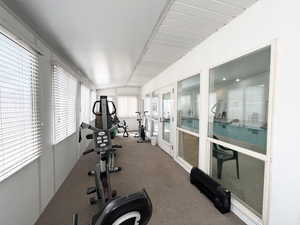 View of workout area