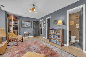 Ensuite with 3/4 bath and large closet.