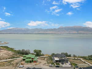 Water view featuring a mountainous background