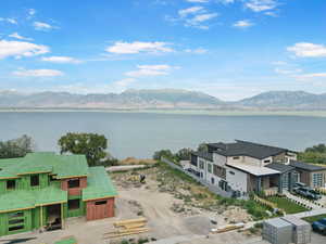 Water view with a mountain backdrop