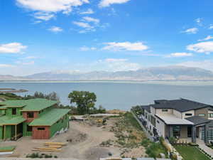 Water view featuring a mountainous background