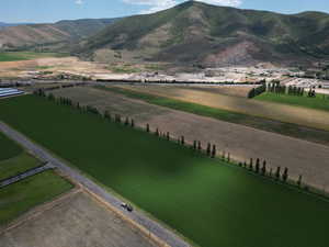 The ten acres is half of the strip in the middle of the picture on the right. The other half is slightly green.