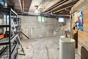 View of below grade area