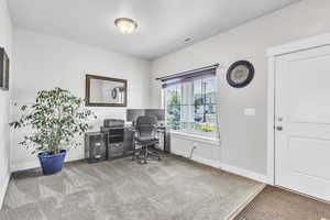 formal living area or office space