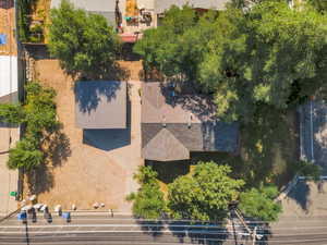 View from above of property