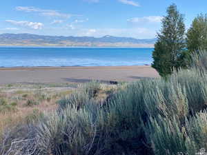 Water view featuring a mountainous background