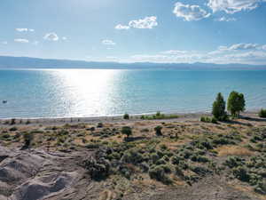 Water view with mountains
