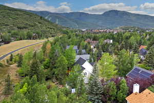 Bird's eye view of mountains