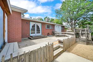 View of wooden terrace