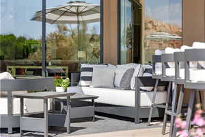 View of patio / terrace with an outdoor hangout area