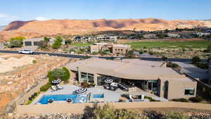 Aerial view of mountains