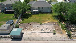 View from above of property