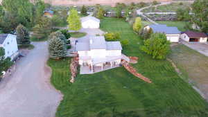 Aerial view of property and surrounding area